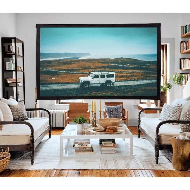 100 Inch Standing Portable Fast Folding Projector Screen with Carry Bag