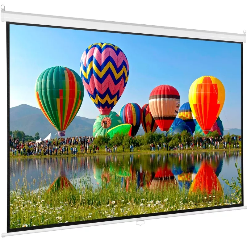 100" Manual Projector Screen 16:9 by Vivo