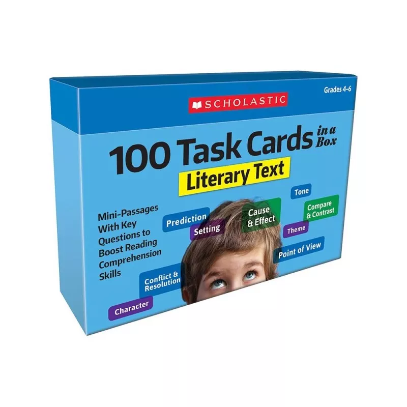 100 Task Cards In A Box: Literary Text by Scholastic Teaching Solutions
