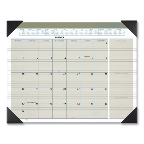 at-glance-executive-monthly-desk-pad-calendar-22-x-17-white-sheets-black-corners At-A-Glance Executive Monthly Desk Pad Calendar, 22 X 17, White Sheets, Black Corners, 12-Month (Jan To Dec): 2026 (Ht1500)