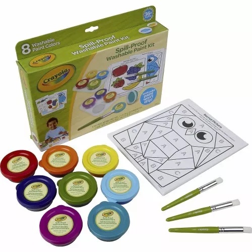 crayola-spill-proof-washable-paint-set-art-craft-fun-learning-recommended-3-year Crayola Spill Proof Washable Paint Set Art, Craft, Fun And Learning - Recommended For 3 Year - 1 Kit (811518)