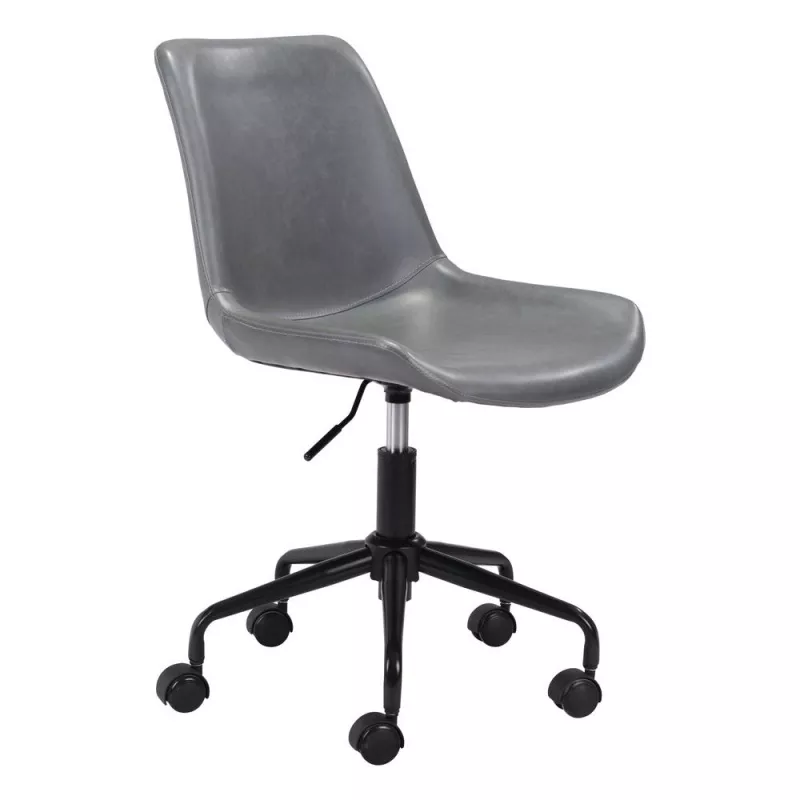zuo-byron-office-chair-gray Zuo Byron Office Chair Gray