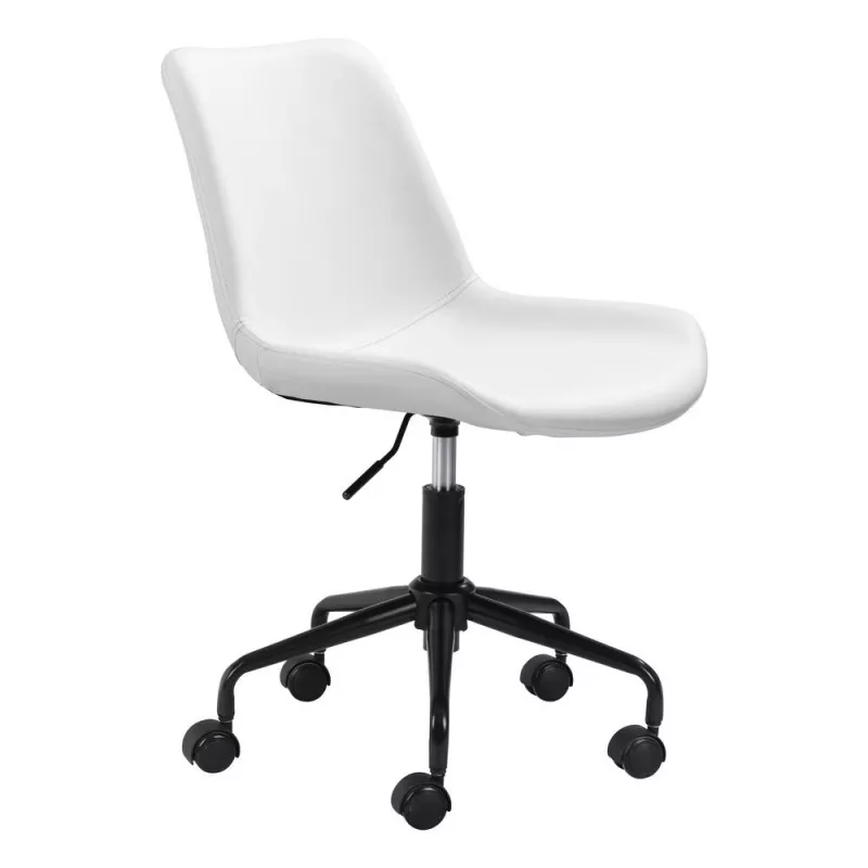 zuo-byron-office-chair-white Zuo Byron Office Chair White
