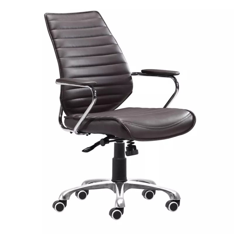 zuo-enterprise-low-back-office-chair-espresso Zuo Enterprise Low Back Office Chair Espresso
