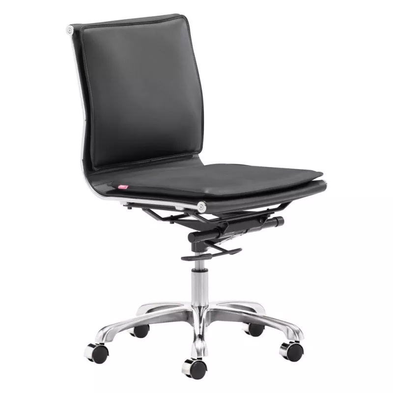 zuo-lider-plus-armless-office-chair-black Zuo Lider Plus Armless Office Chair Black